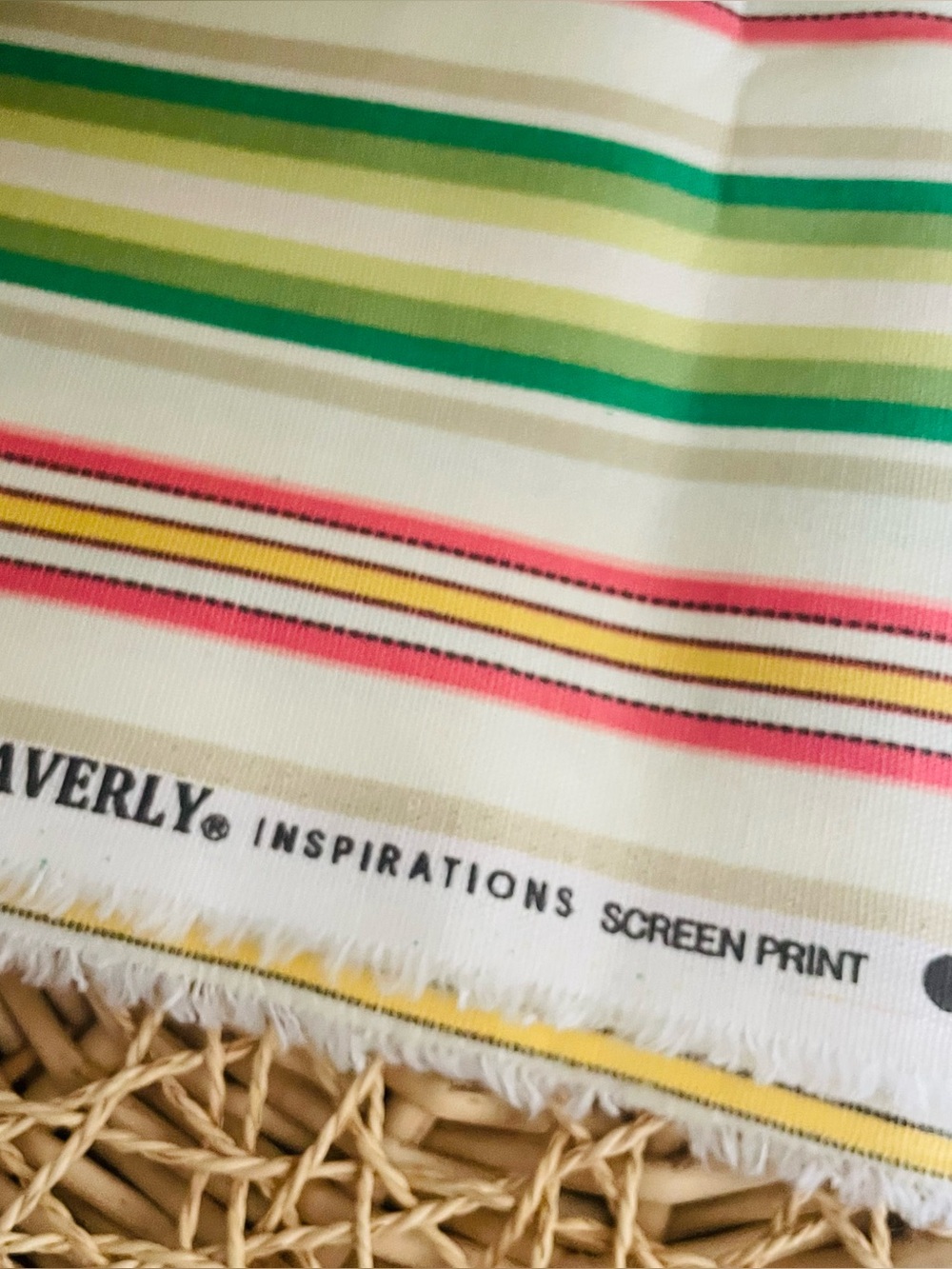 Waverly Inspirations 100% Duck Cotton Printed Fabric Tropical, Ocean, Stripe New - Picture 9 of 16